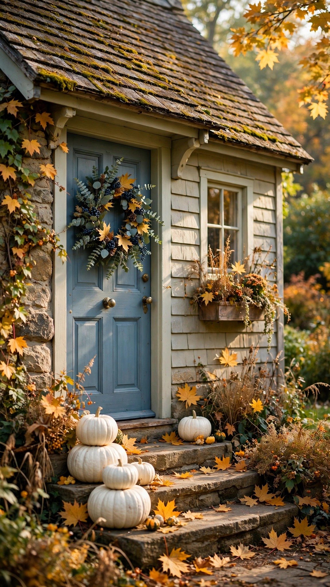 Blue fall decor idea 01
