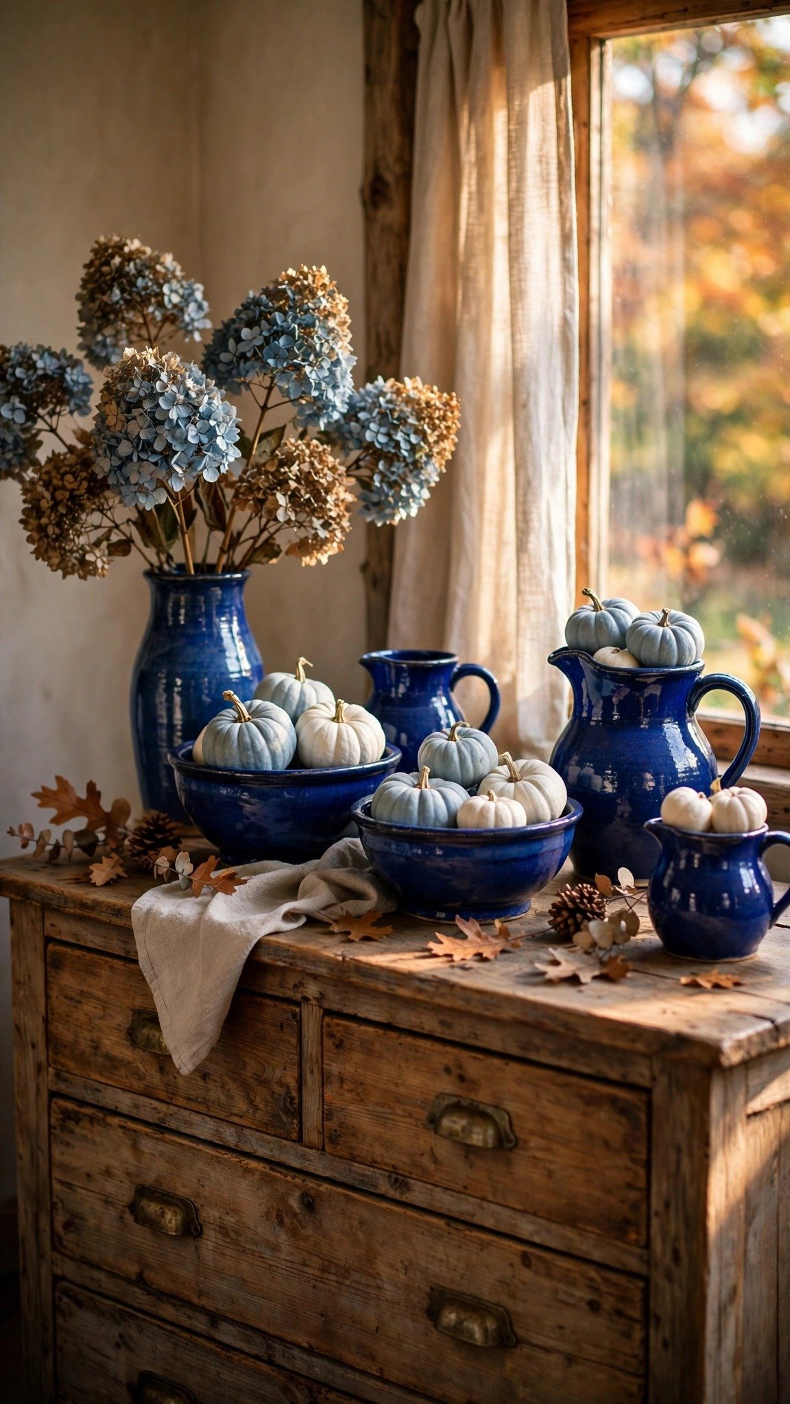 Blue fall decor idea 06
