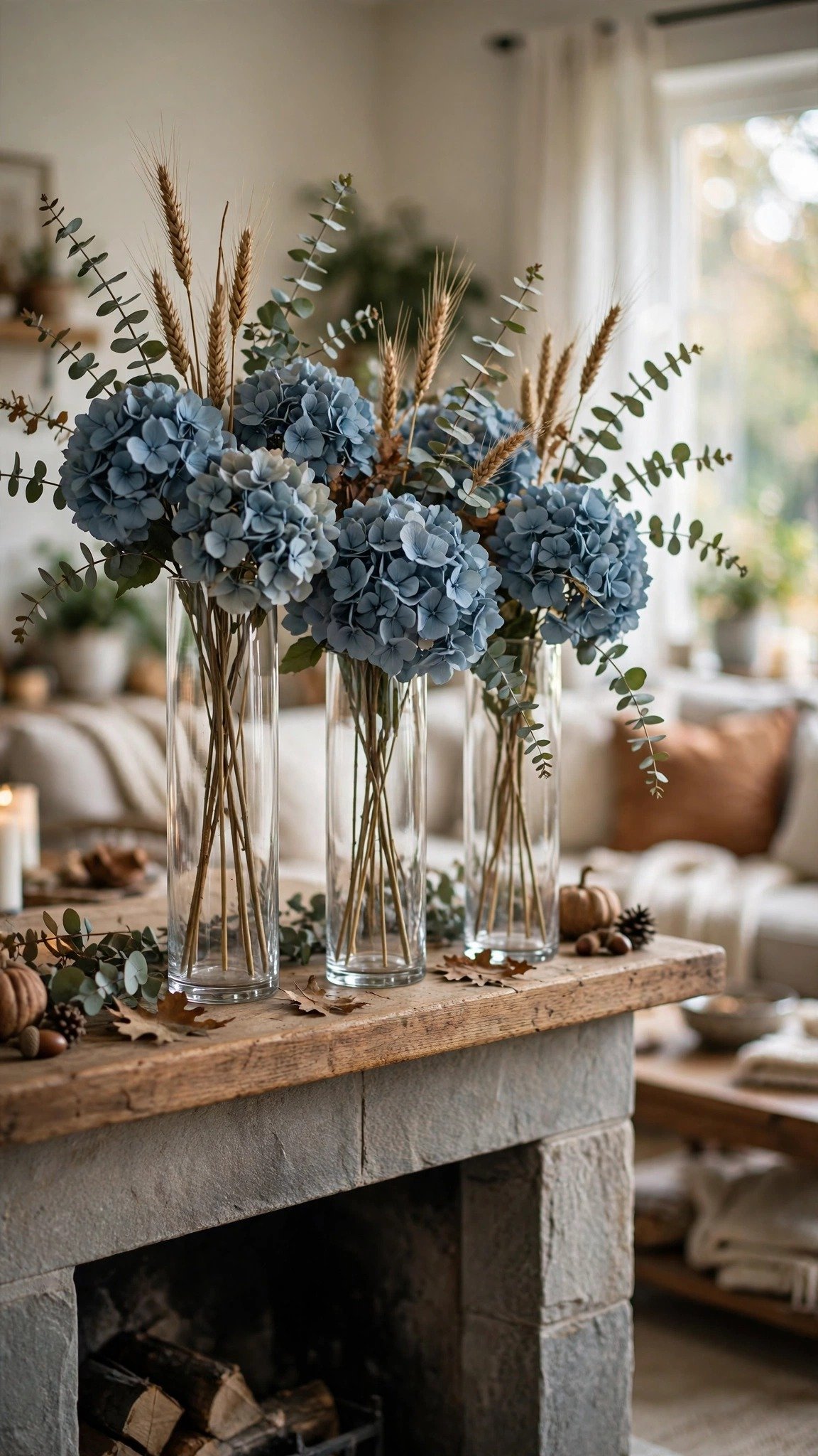 Blue fall decor idea 08