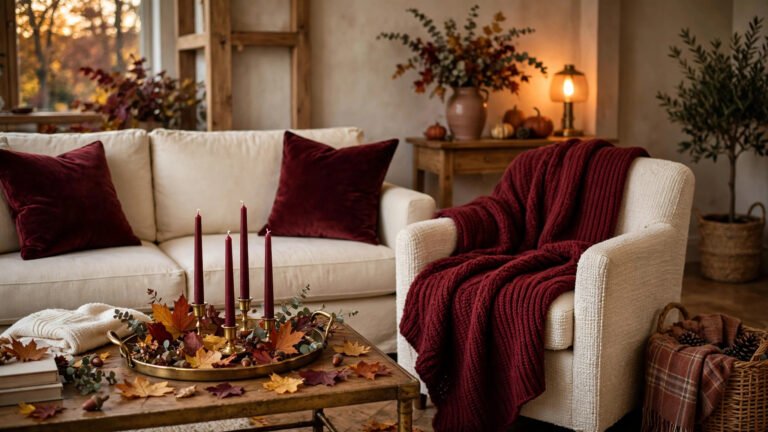 10 Burgundy Fall Decor Ideas for a Warm, Elegant Autumn Home