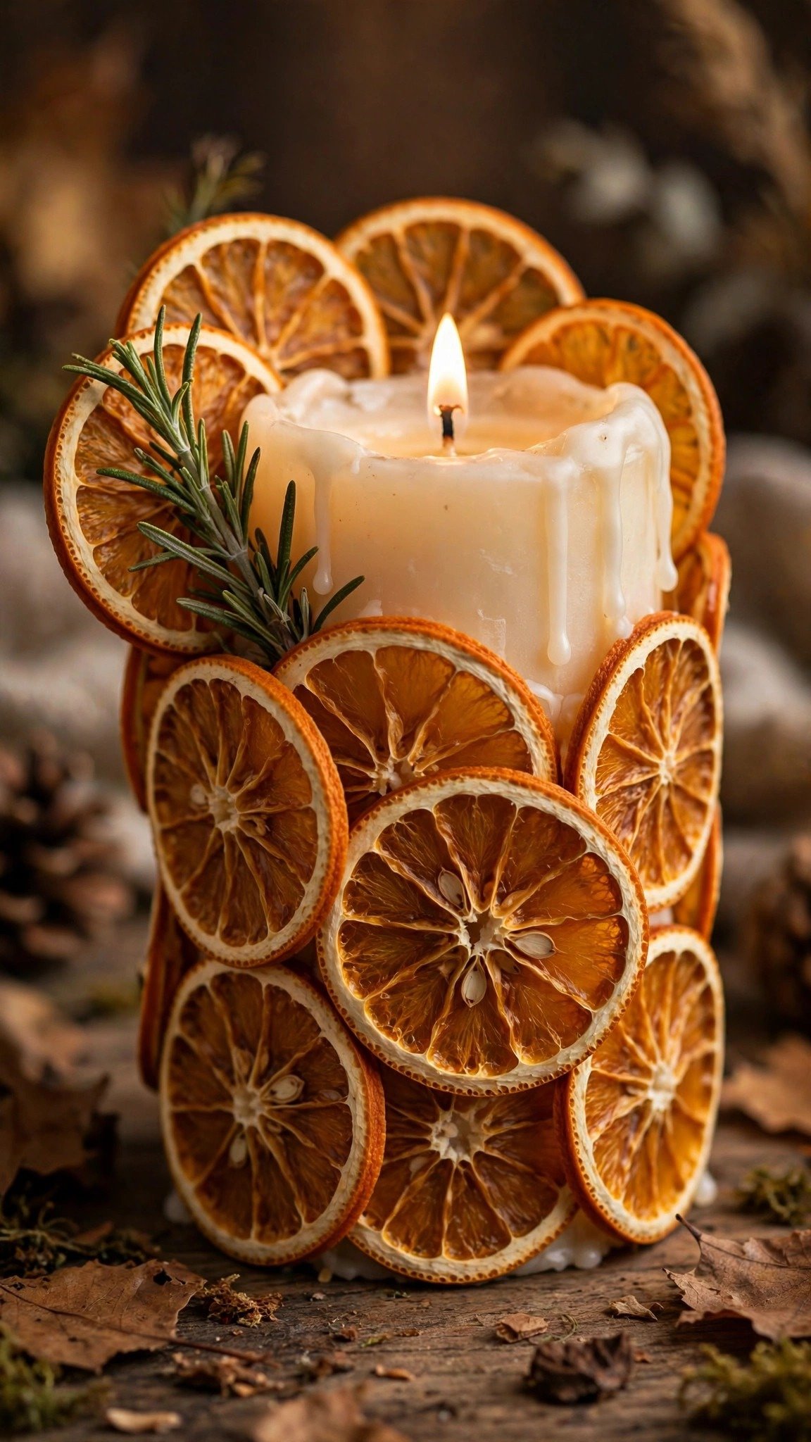 Fall candle craft idea 3