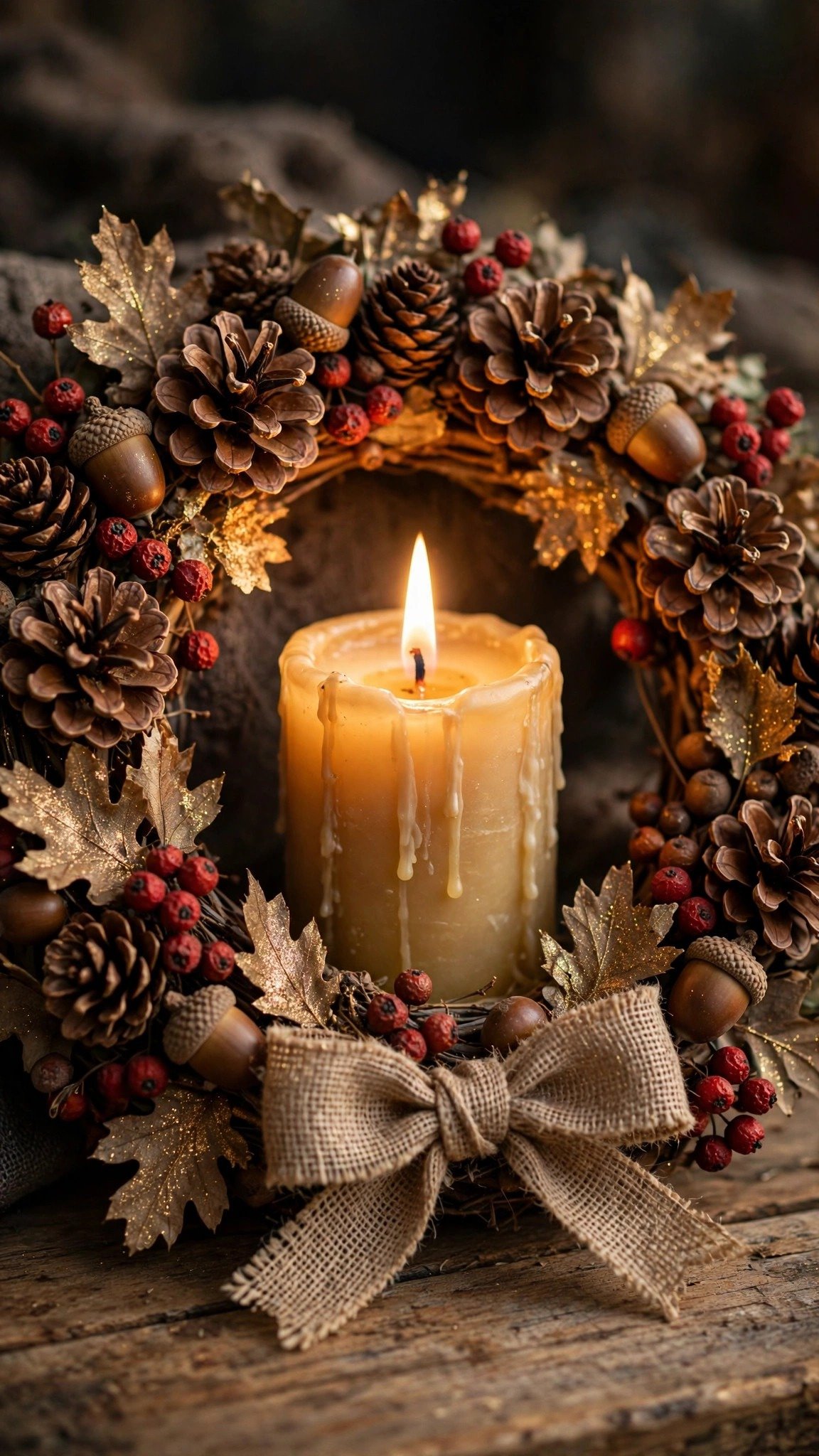 Fall candle craft idea 6
