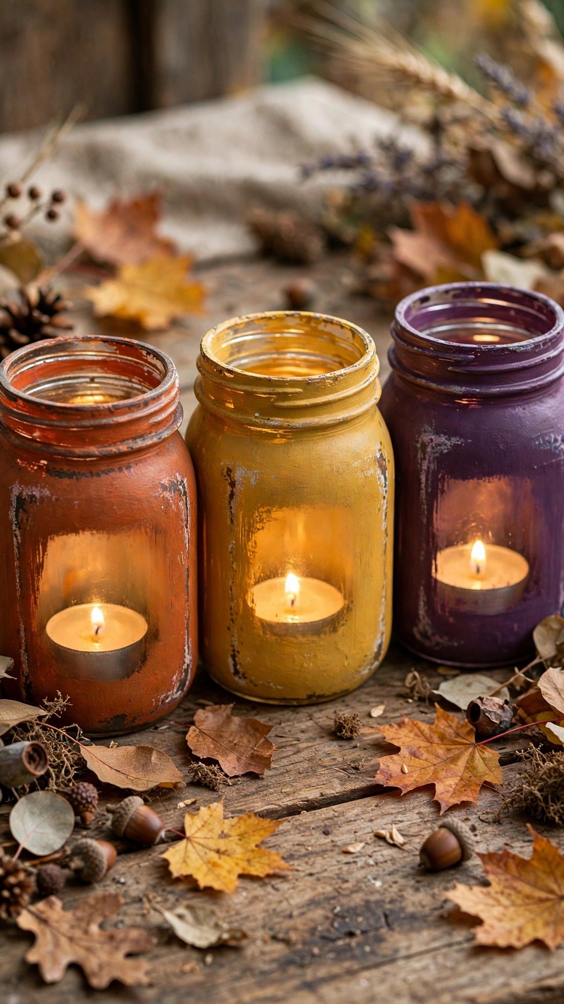 Fall mason jar craft idea 1