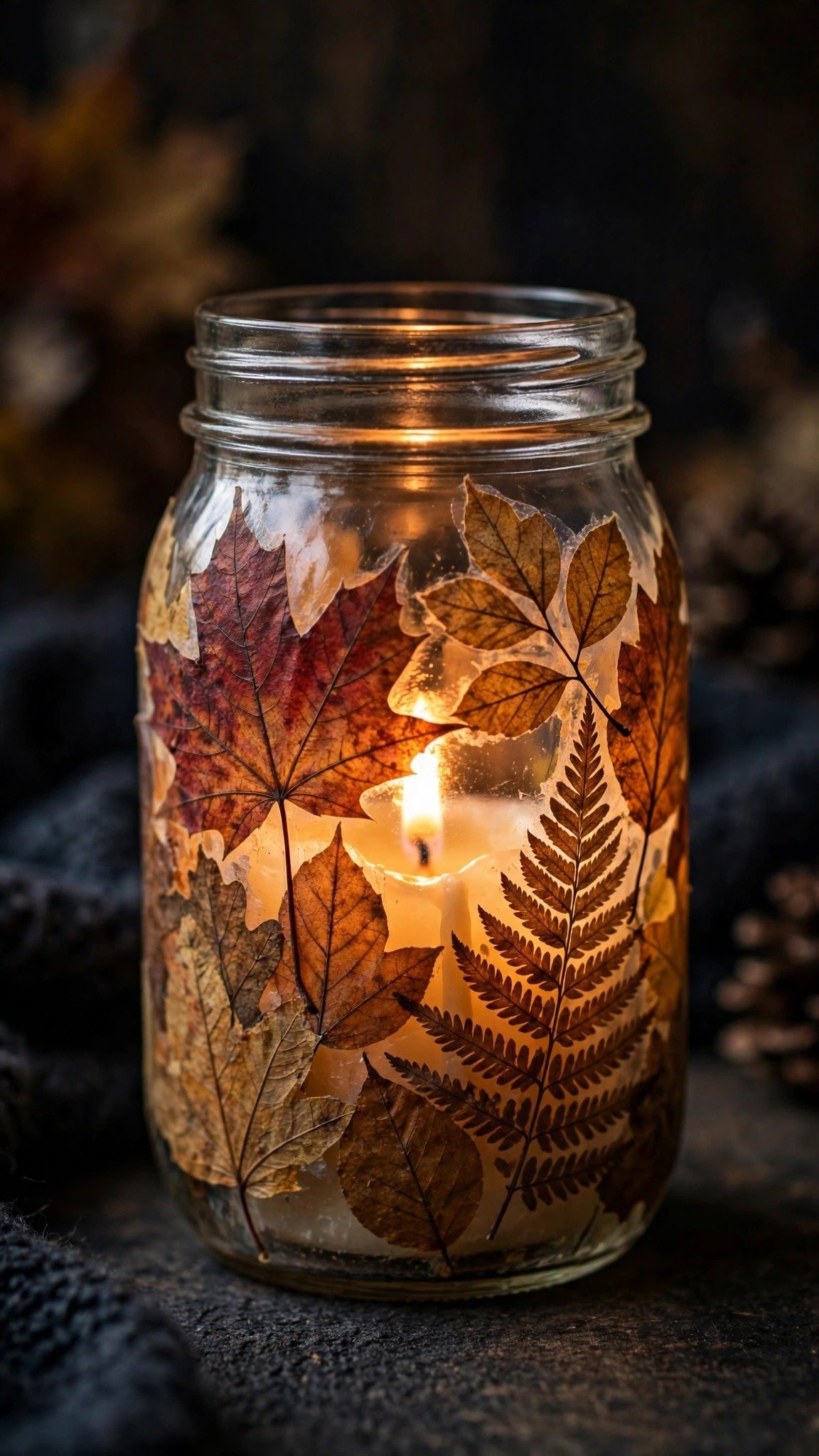 Fall mason jar craft idea 5