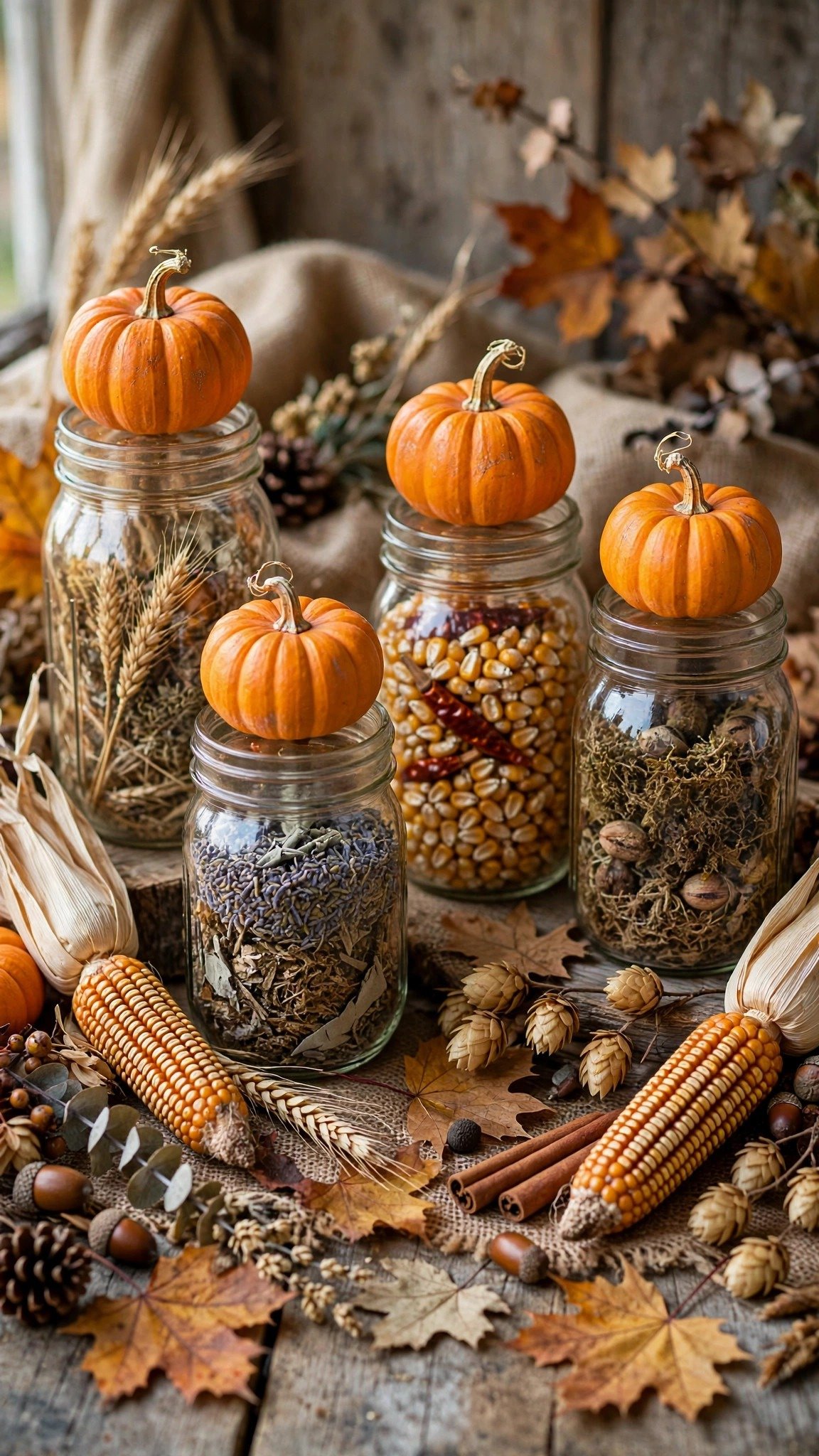 Fall mason jar craft idea 6