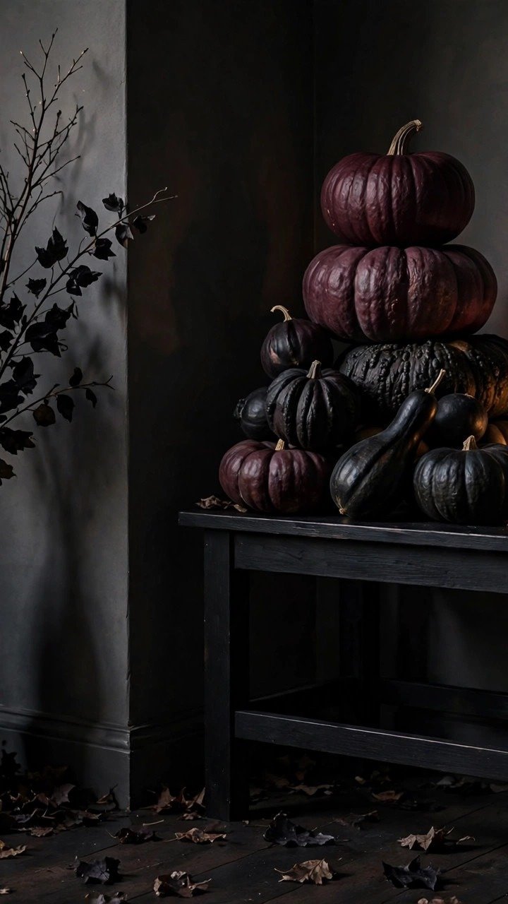 10 Moody Black Fall Decor Ideas for a Dark, Dramatic Autumn Home - Idea 7