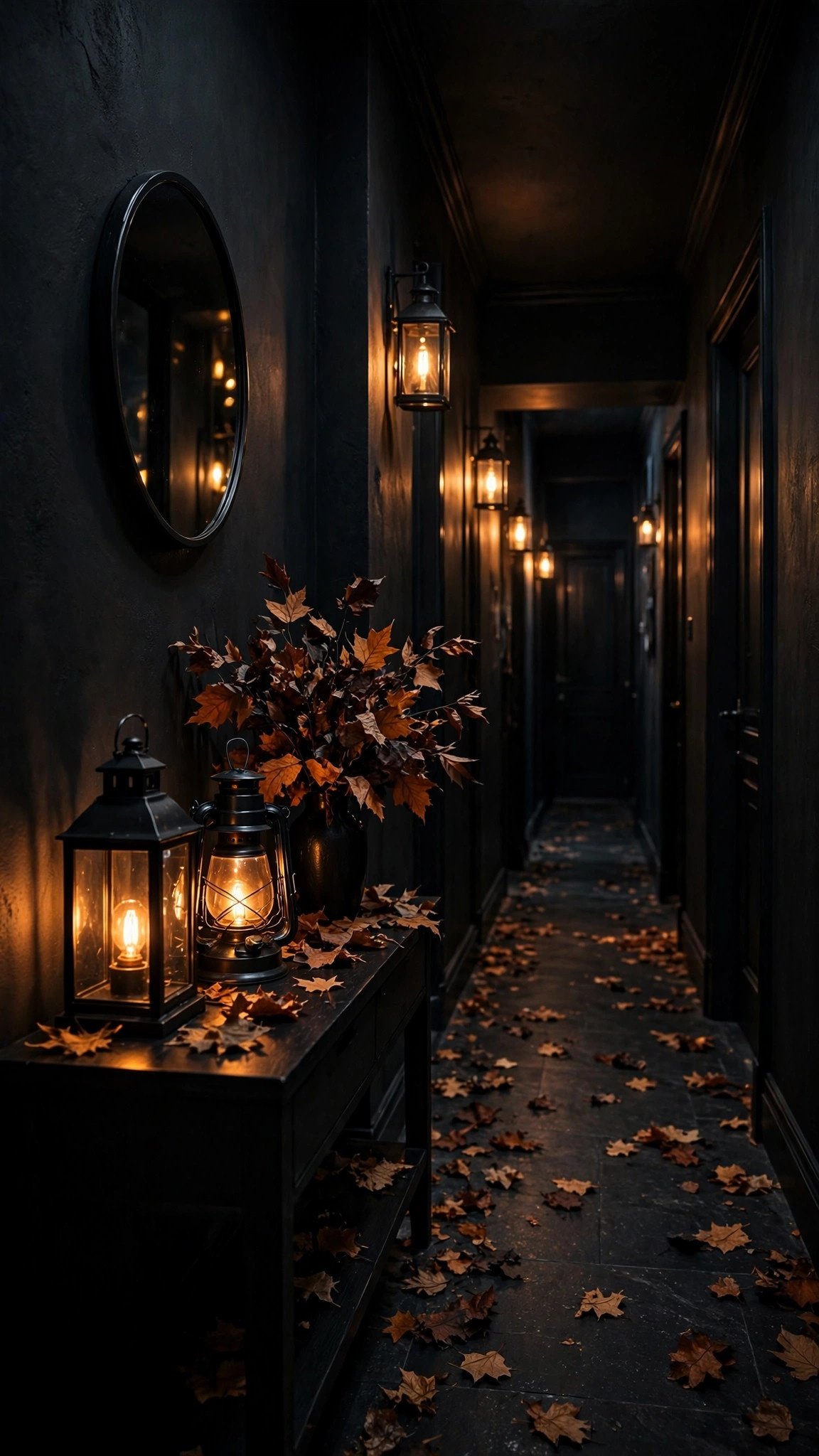 10 Moody Black Fall Decor Ideas for a Dark, Dramatic Autumn Home - Idea 8