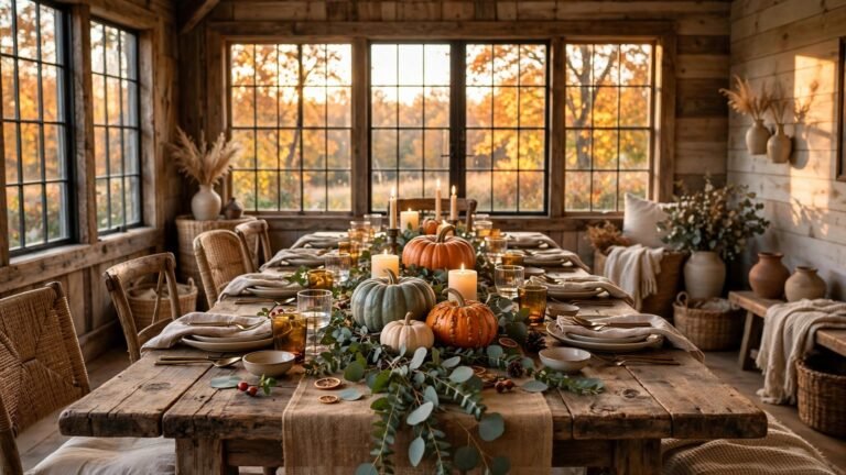 10 Rustic Fall Dining Room Ideas for a Warm, Harvest-Style Gathering Space
