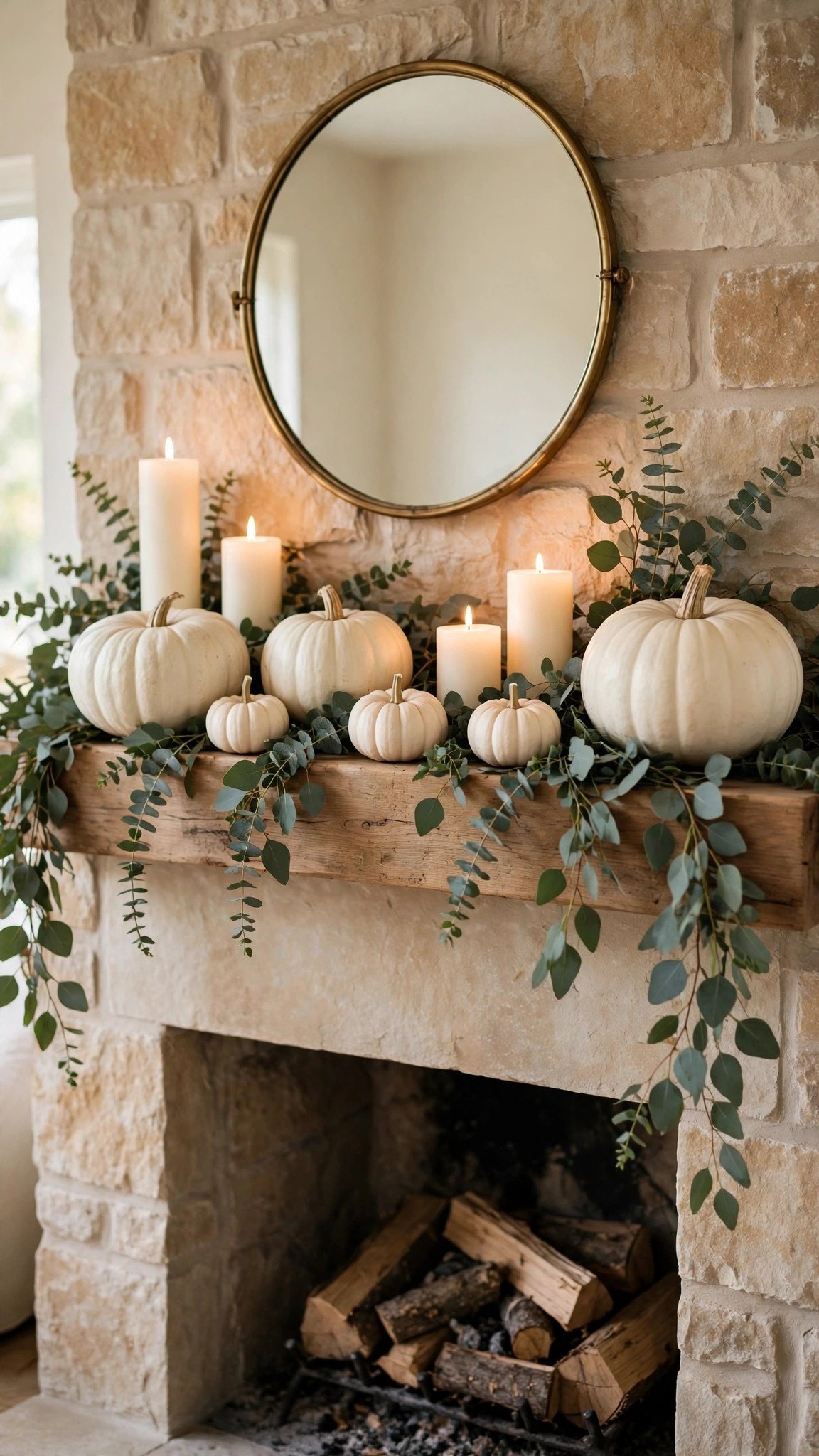 white fall decor idea 2