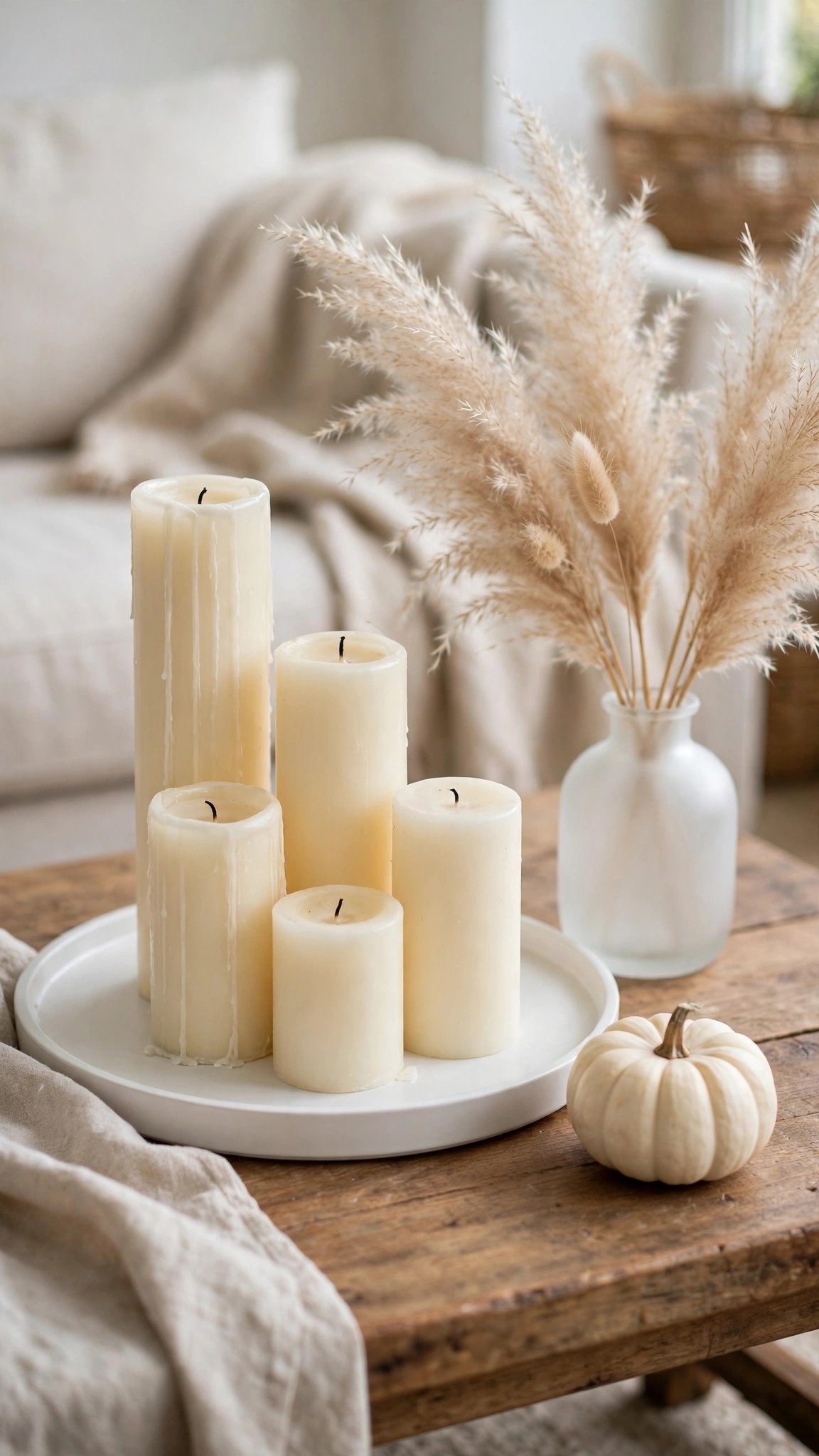 white fall decor idea 3