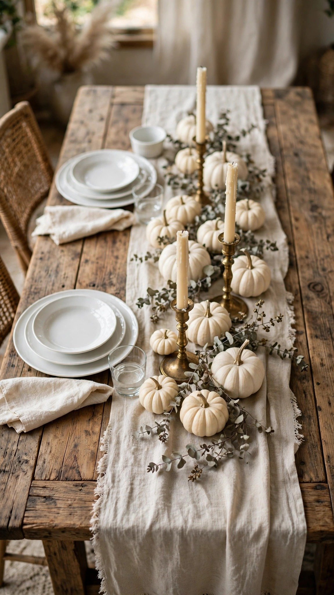white fall decor idea 8